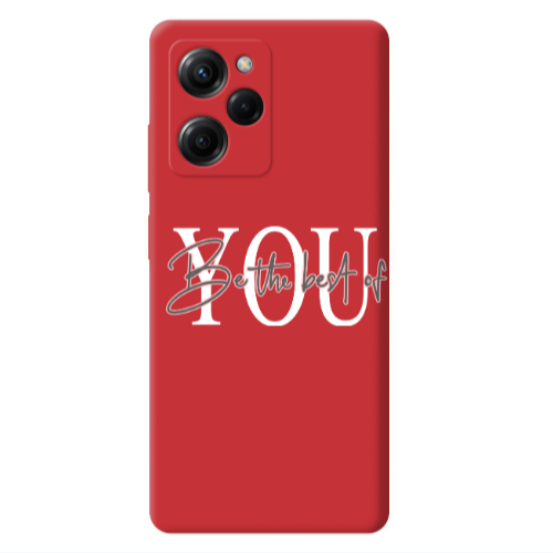 Xiaomi Poco X5 Pro Be the best of Red Colored Silicone TPU Θήκη