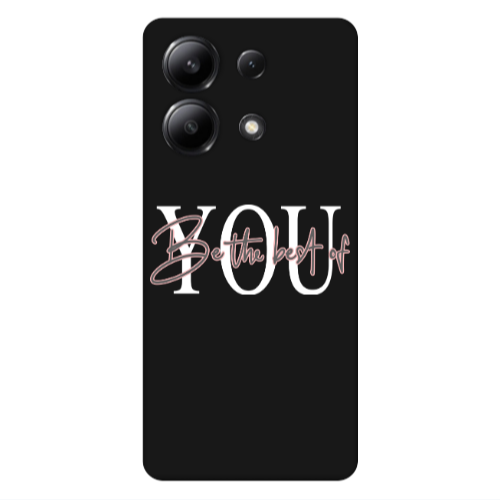 Xiaomi Redmi Note 13 4G Be the best of Black Colored Silicone TPU Θήκη