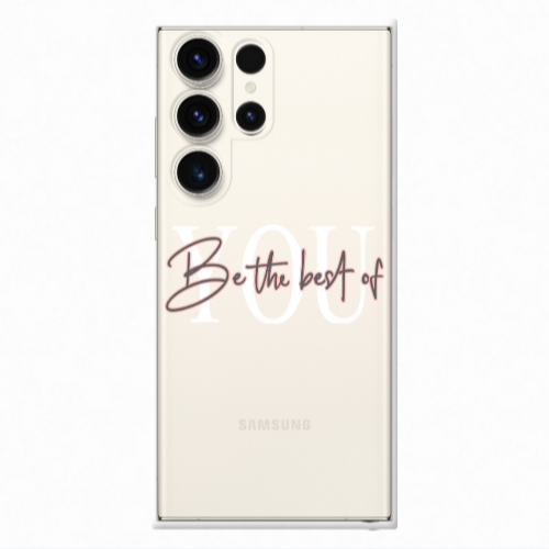 Samsung S24 Ultra Be the best of Transparent Silicone TPU Θήκη