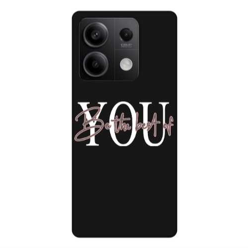 Xiaomi Redmi Note 13Pro 5G Be the best of Black Colored Silicone TPU Θήκη