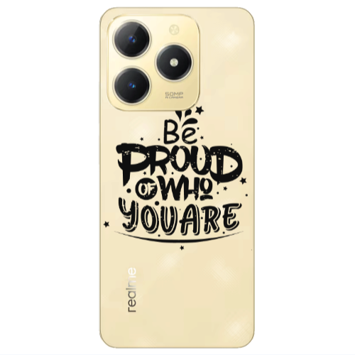 Realme C61 Be proud of who you are Transparent Silicone TPU Θήκη