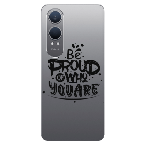 Oneplus Nord Ce 4 lite Be proud of who you are Transparent Silicone TPU Θήκη