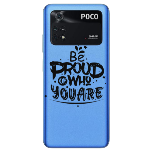 Xiaomi Poco M4 Pro 4G Be proud of who you are Transparent Silicone TPU Θήκη