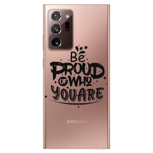 Samsung Note 20 Ultra Be proud of who you are Transparent Silicone TPU Θήκη