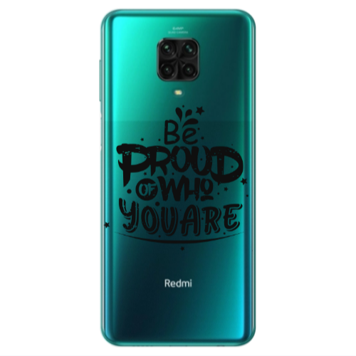 Xiaomi Redmi Note 9S Be proud of who you are Transparent Silicone TPU Θήκη