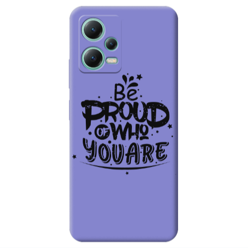 Xiaomi Redmi Note 12 Pro 5G Be proud of who you are Purple Colored Silicone TPU Θήκη