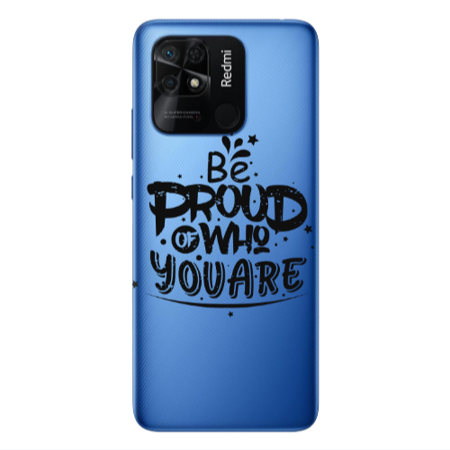Xiaomi Poco C40 Be proud of who you are Transparent Silicone TPU Θήκη