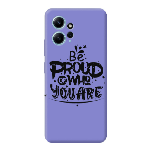 Xiaomi Redmi Note 12 4G Be proud of who you are Purple Colored Silicone TPU Θήκη