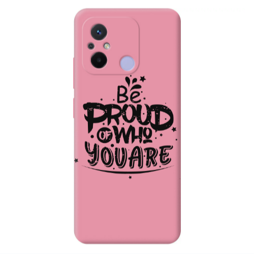 Xiaomi Redmi 12C Be proud of who you are Pink Colored Silicone TPU Θήκη