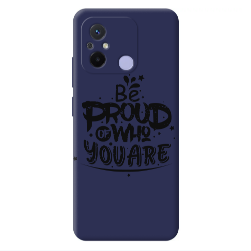 Xiaomi Redmi 12C Be proud of who you are Dark blue Colored Silicone TPU Θήκη