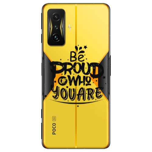 Xiaomi Poco F4 Gt Be proud of who you are Transparent Silicone TPU Θήκη