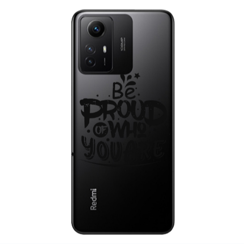 Xiaomi Redmi Note 12s Be proud of who you are Transparent Silicone TPU Θήκη