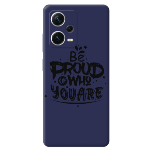 Xiaomi Poco X5 Be proud of who you are Dark blue Colored Silicone TPU Θήκη