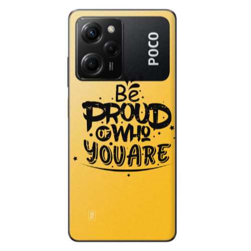 Xiaomi Poco X5 Pro Be proud of who you are Transparent Silicone TPU Θήκη