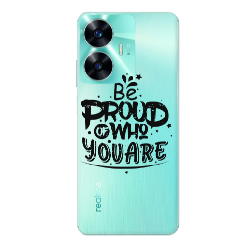Realme C55 Be proud of who you are Transparent Silicone TPU Θήκη