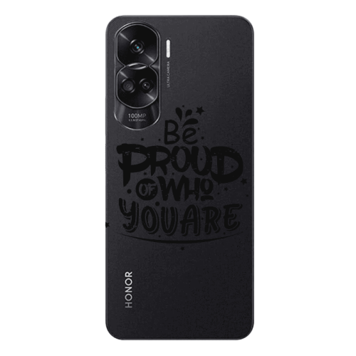 Honor 90 Lite 5G Be proud of who you are Transparent Silicone TPU Θήκη