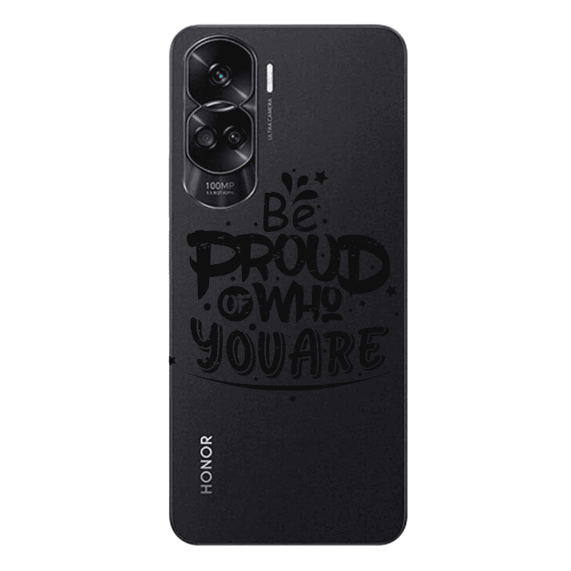 Honor 90 Lite 5G Be proud of who you are Transparent Silicone TPU Θήκη