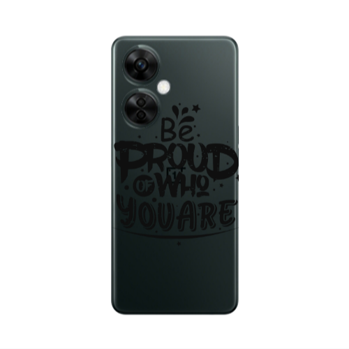 Oneplus Nord CE 3 Lite 5G Be proud of who you are Transparent Silicone TPU Θήκη
