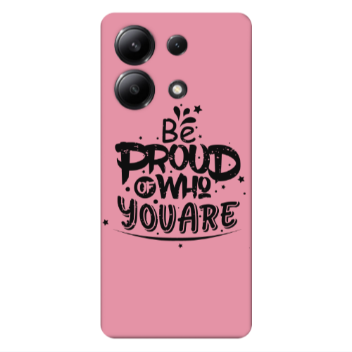 Xiaomi Redmi Note 13 4G Be proud of who you are Pink Colored Silicone TPU Θήκη