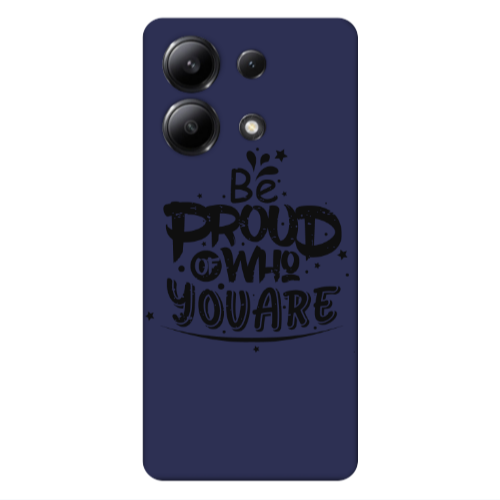 Xiaomi Redmi Note 13 4G Be proud of who you are Dark blue Colored Silicone TPU Θήκη