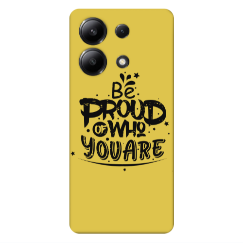 Xiaomi Redmi Note 13 4G Be proud of who you are Yellow Colored Silicone TPU Θήκη