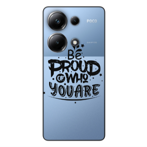 Xiaomi Poco M6 Pro 4G Be proud of who you are Transparent Silicone TPU Θήκη