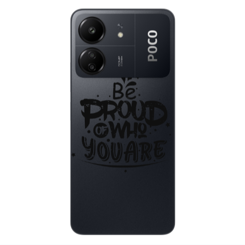 Xiaomi Poco C65 Be proud of who you are Transparent Silicone TPU Θήκη