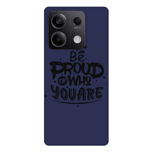 Xiaomi Redmi Note 13Pro 5G Be proud of who you are Dark blue Colored Silicone TPU Θήκη