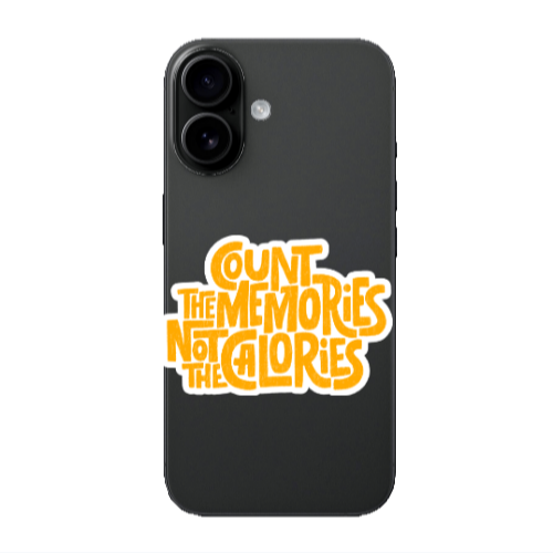 Apple Iphone 16 plus Count the memories not the calories Transparent Silicone TPU Θήκη