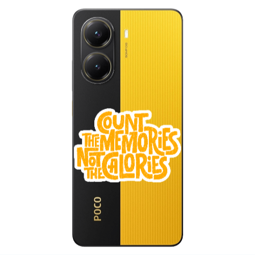 Xiaomi Poco X7 Pro Count the memories not the calories Transparent Silicone TPU Θήκη