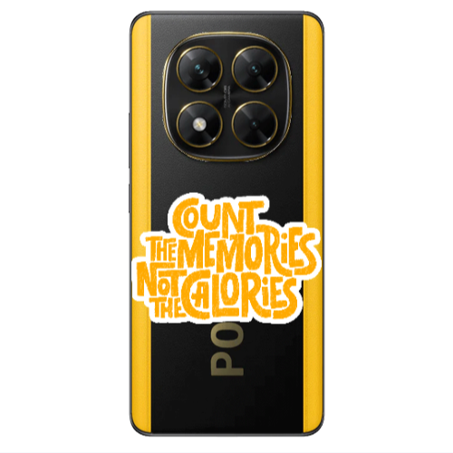 Xiaomi Poco X7 Count the memories not the calories Transparent Silicone TPU Θήκη