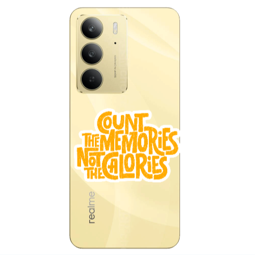 Realme C 75 Count the memories not the calories Transparent Silicone TPU Θήκη