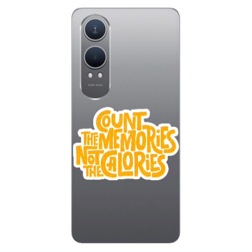 Oneplus Nord Ce 4 lite Count the memories not the calories Transparent Silicone TPU Θήκη
