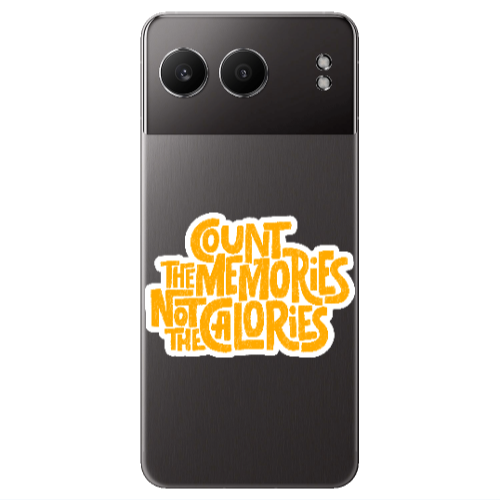 Oneplus Nord 4 Count the memories not the calories Transparent Silicone TPU Θήκη