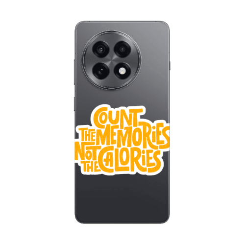 Oneplus 13 5G Count the memories not the calories Transparent Silicone TPU Θήκη