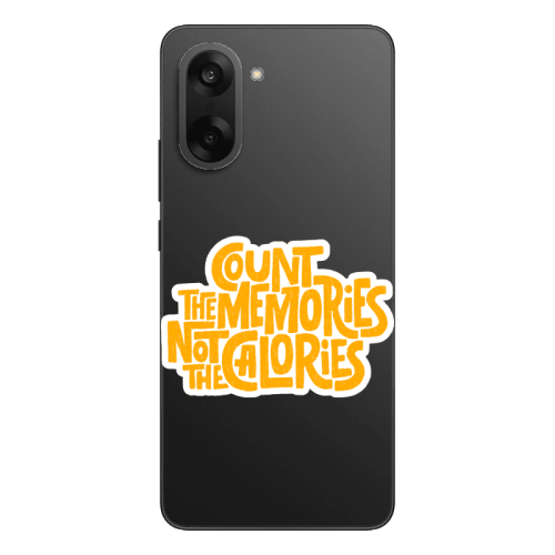 Oneplus Nord CE 5 Count the memories not the calories Transparent Silicone TPU Θήκη