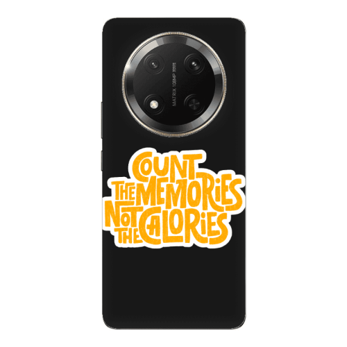 Honor Magic 7 Lite Count the memories not the calories Black Colored Silicone TPU Θήκη