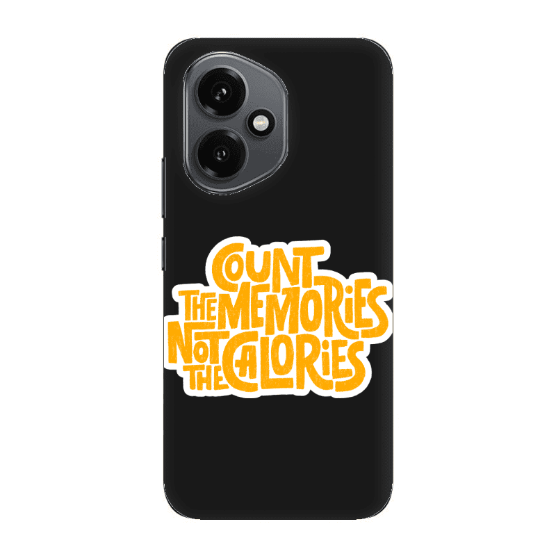 Honor Magic 400 Count the memories not the calories Black Colored Silicone TPU Θήκη