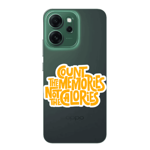 Oppo 14 F Count the memories not the calories Transparent Silicone TPU Θήκη