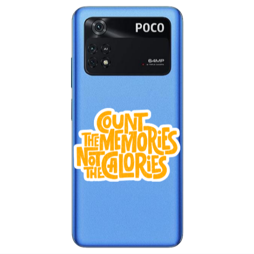 Xiaomi Poco M4 Pro 4G Count the memories not the calories Transparent Silicone TPU Θήκη