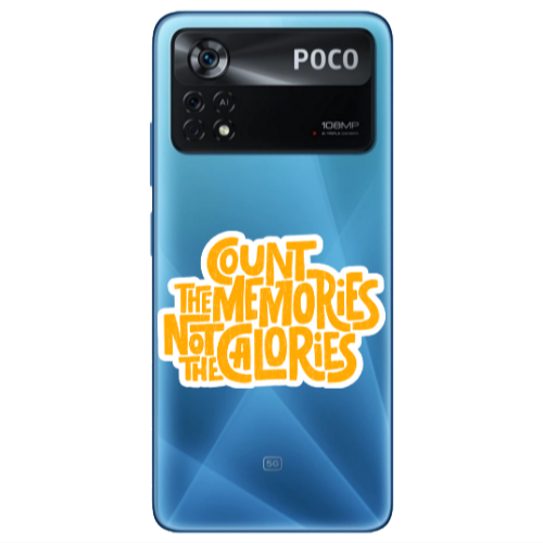 Xiaomi Poco X4 Pro Count the memories not the calories Transparent Silicone TPU Θήκη