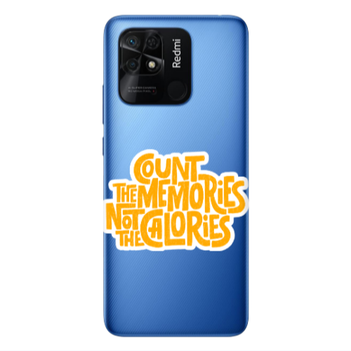 Xiaomi Poco C40 Count the memories not the calories Transparent Silicone TPU Θήκη