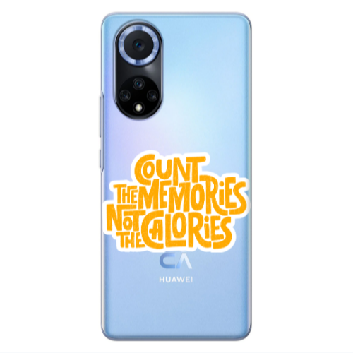 Huawei Nova 9 Count the memories not the calories Transparent Silicone TPU Θήκη