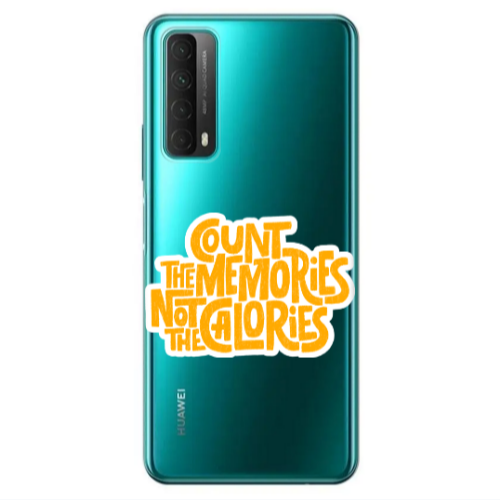 Huawei P Smart 2021 Count the memories not the calories Transparent Silicone TPU Θήκη