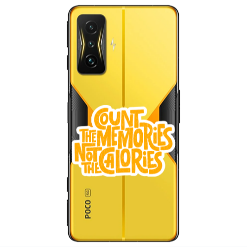 Xiaomi Poco F4 Gt Count the memories not the calories Transparent Silicone TPU Θήκη
