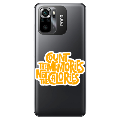 Xiaomi Poco M5 s Count the memories not the calories Transparent Silicone TPU Θήκη