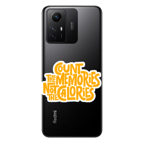 Xiaomi Redmi Note 12s Count the memories not the calories Transparent Silicone TPU Θήκη