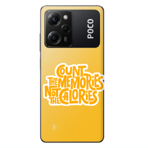 Xiaomi Poco X5 Pro Count the memories not the calories Transparent Silicone TPU Θήκη