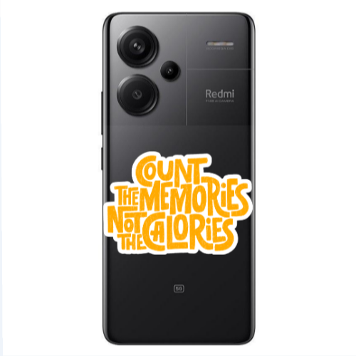 Xiaomi Redmi Note 13 Pro+ 5G  Count the memories not the calories Transparent Silicone TPU Θήκη