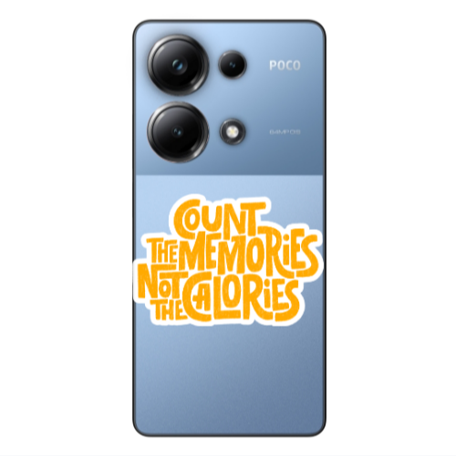 Xiaomi Poco M6 Pro 4G Count the memories not the calories Transparent Silicone TPU Θήκη